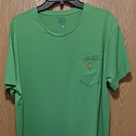 2 Polo (Ralph Lauren) T shirts (Brown/Green)-(Size M)-(Pre-owned)-$30.00 - Picture 5 of 8